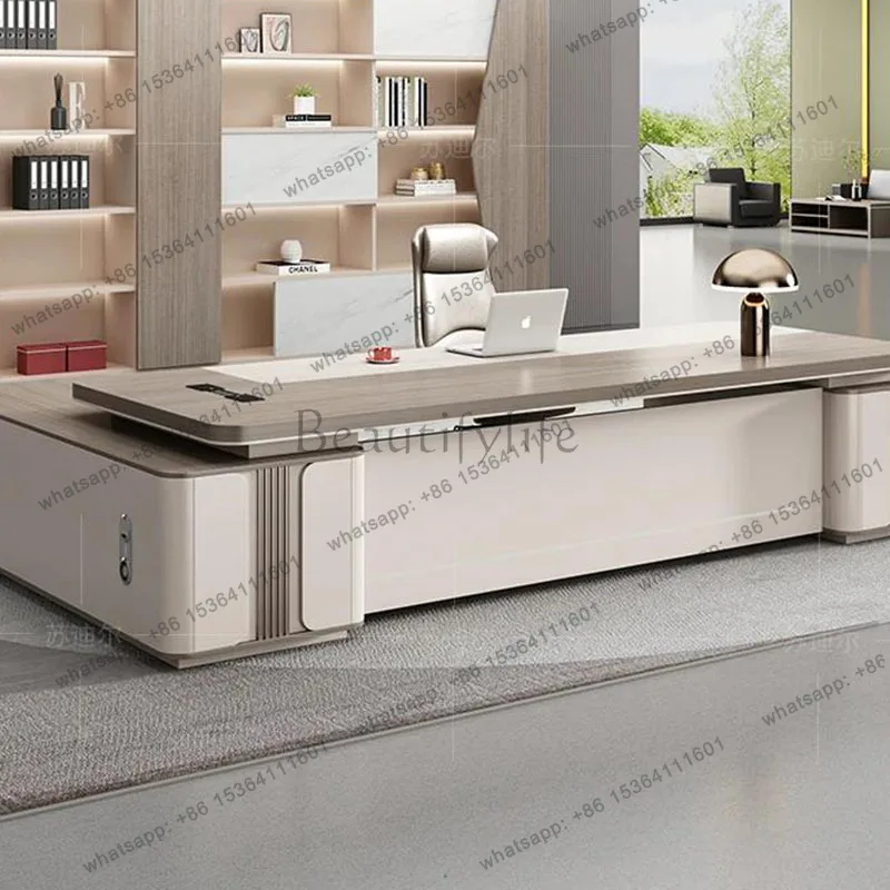 FG Modern Table Office Desks Desk Work Writing Furniture Reading Auxiliary Multifunctional Executive Ufficio Postmodern Furnitur