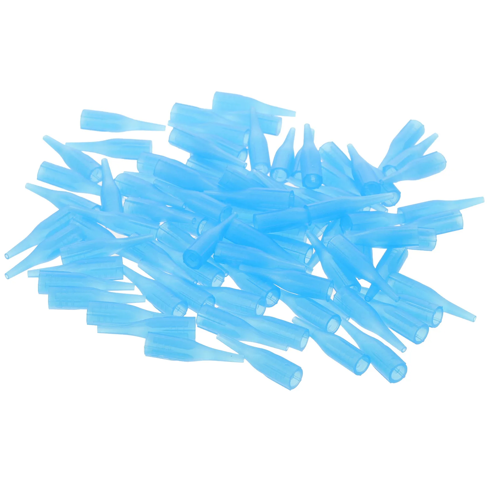 

100Pcs Nozzles for Machines Universal Disposable Plastic Tips Safe Smooth Ink Flow Curve Slope