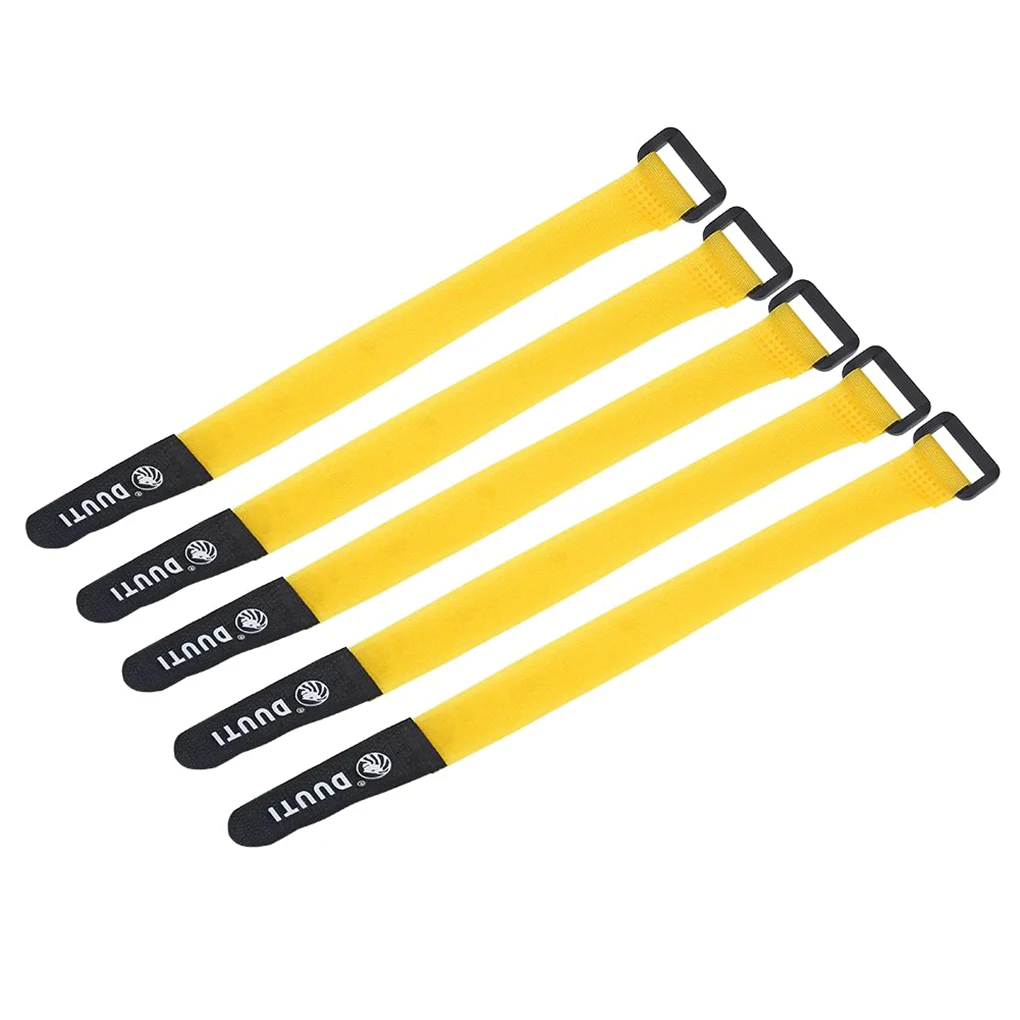 5PCS/Set Sports Cycling Riding Adjustable Nylon Bicycle Handlebar Seatpost Tie Straps Accessories