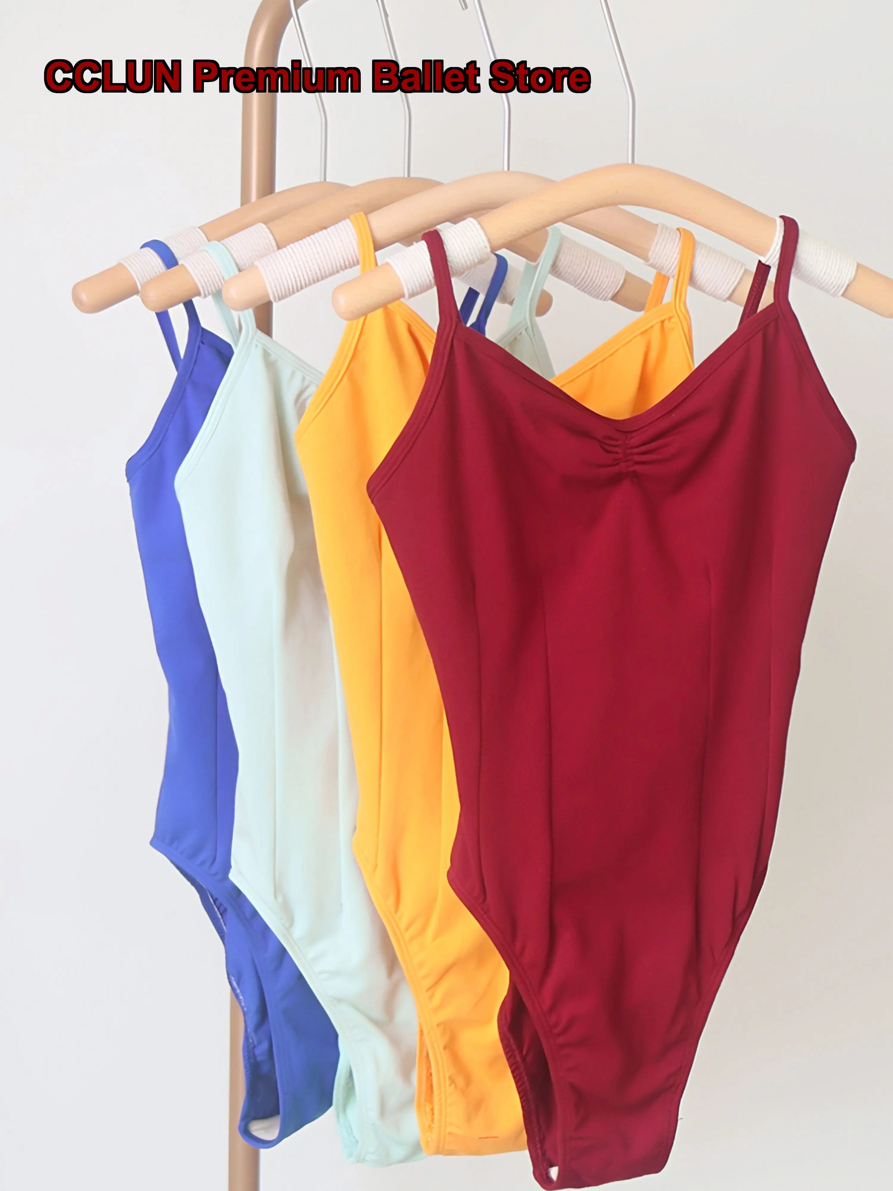 High Cut Art Exam Body Dance Practice Adult Women's Gymnastics Strap One-Piece Basic Training
