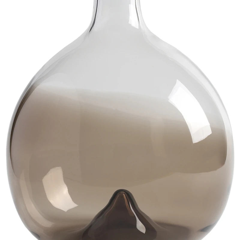 

Big Belly Mountain Convex Bottom Gradient Color Glass Vase