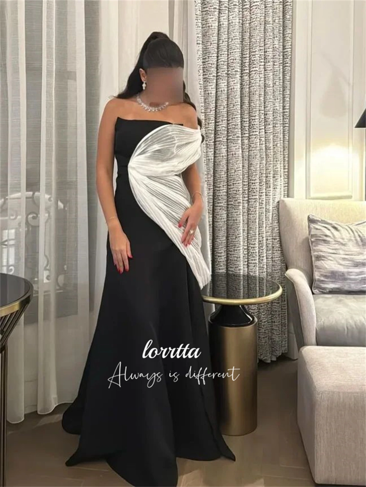 Avondjurk met één schoudermouwen Elegant Robe De Soiree Femmes Midi-jurken voor speciale gelegenheden Galajurken Feest Op maat