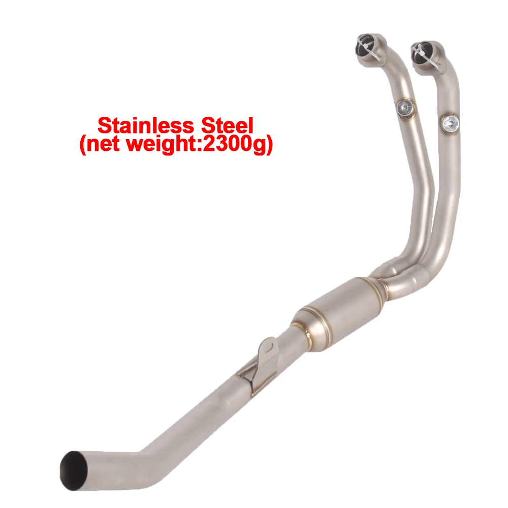 

51 мм коллекторная труба для CFMOTO 450MT 2024-2025, надеваемая выхлопная система мотоцикла, передняя соединительная труба, глушитель, трубка из нержавеющей стали