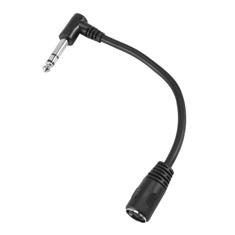 MIDI CABLE,5-Pin Din Female to Monoprice 6.35mm (1/4 Inch) Male TRS Stereo Audio Extension Cable