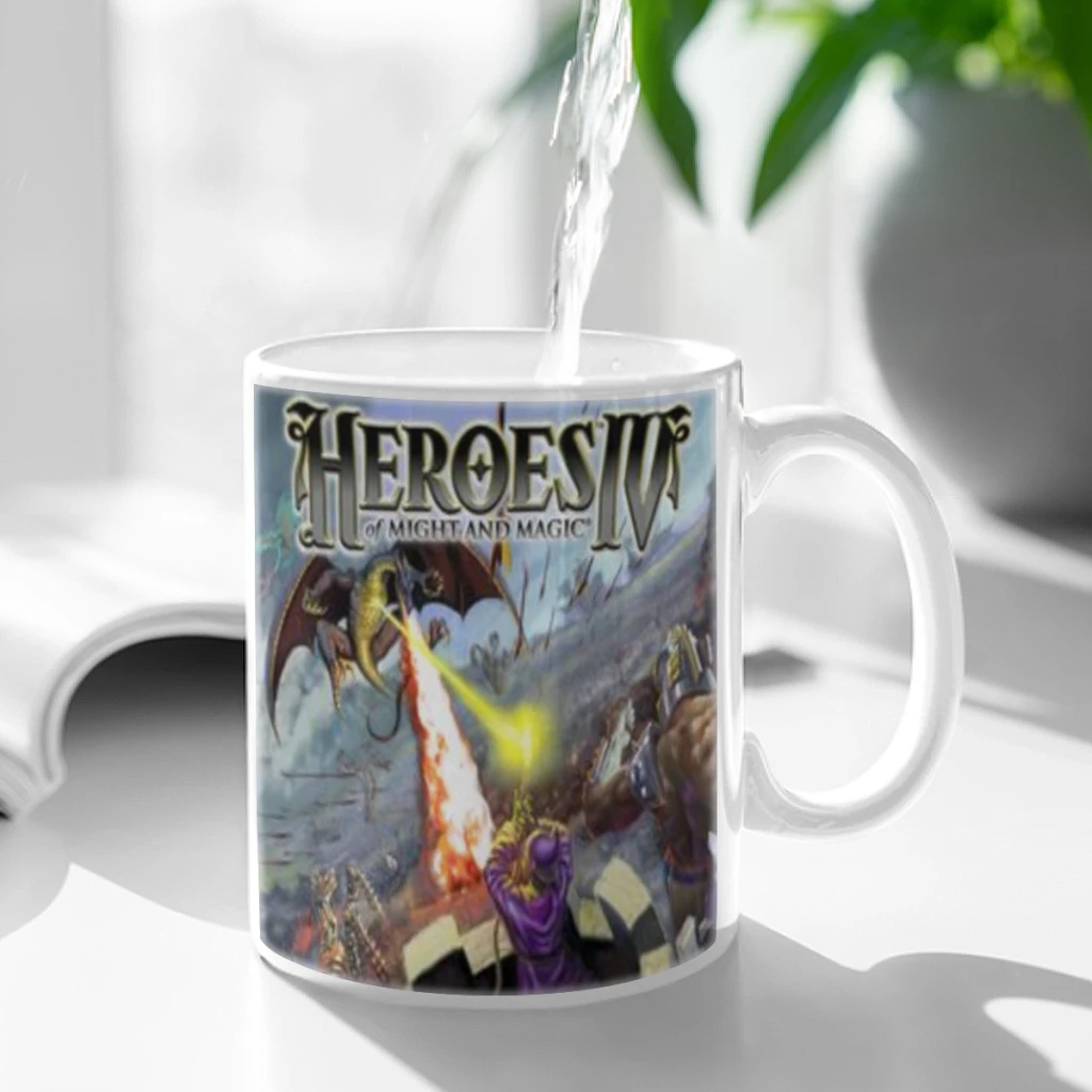 Heroes of Might and Magic Retro Game Ceramic Cup Coffee Oatmeal Breakfast Cup Creative Personality Mug