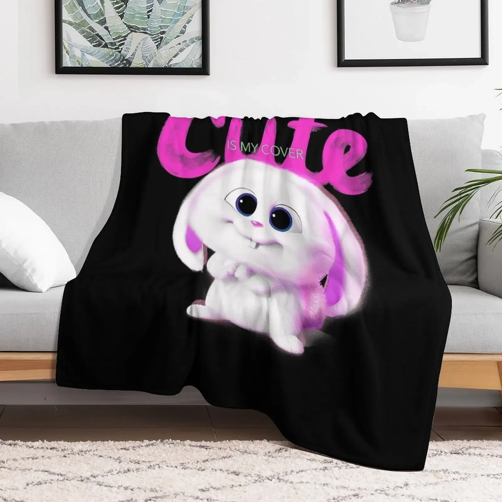 New The Secret Life of Pets 2 Snowball Cute Is My Cover Throw Blanket Men's Soft Warm Throw Blanket for Couch