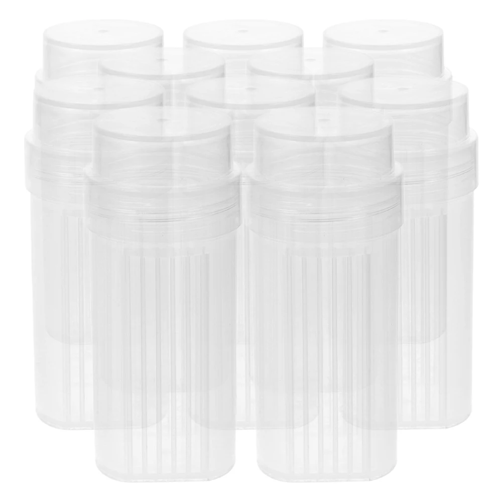 

10pcs Slide Staining Cylinder High Clarity Laboratory Jar Large Capacity Heat Resistant Stable Easy Clean Microscope Container