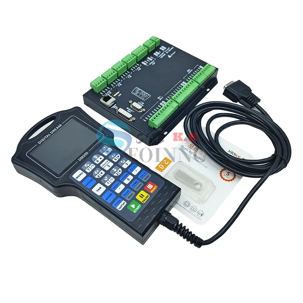 Controlador de máquina de grabado DM500, sistema de control de movimiento CNC, 3 ejes, 4 ejes, 500MHz, 1G de memoria en lugar de mach3, nuevo