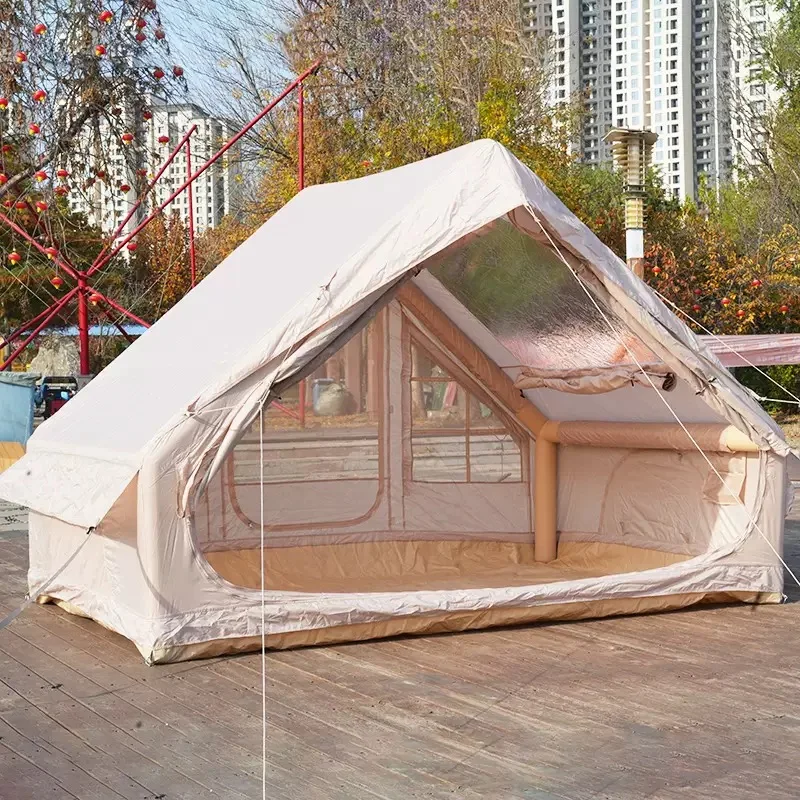 

3*2.1*2 Inflatable Tent Outdoor Camping Folding Portable Cabin Thickened Rain Camping Overnight Equipment Air Dome Tent