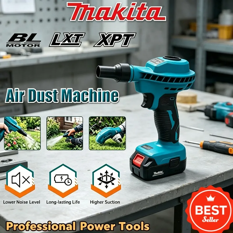 

Makita Rechargeable Vacuum Cleaning Inflator Air Dust Collector,High Efficiency Electric Tool,Compatible with 18V Battery