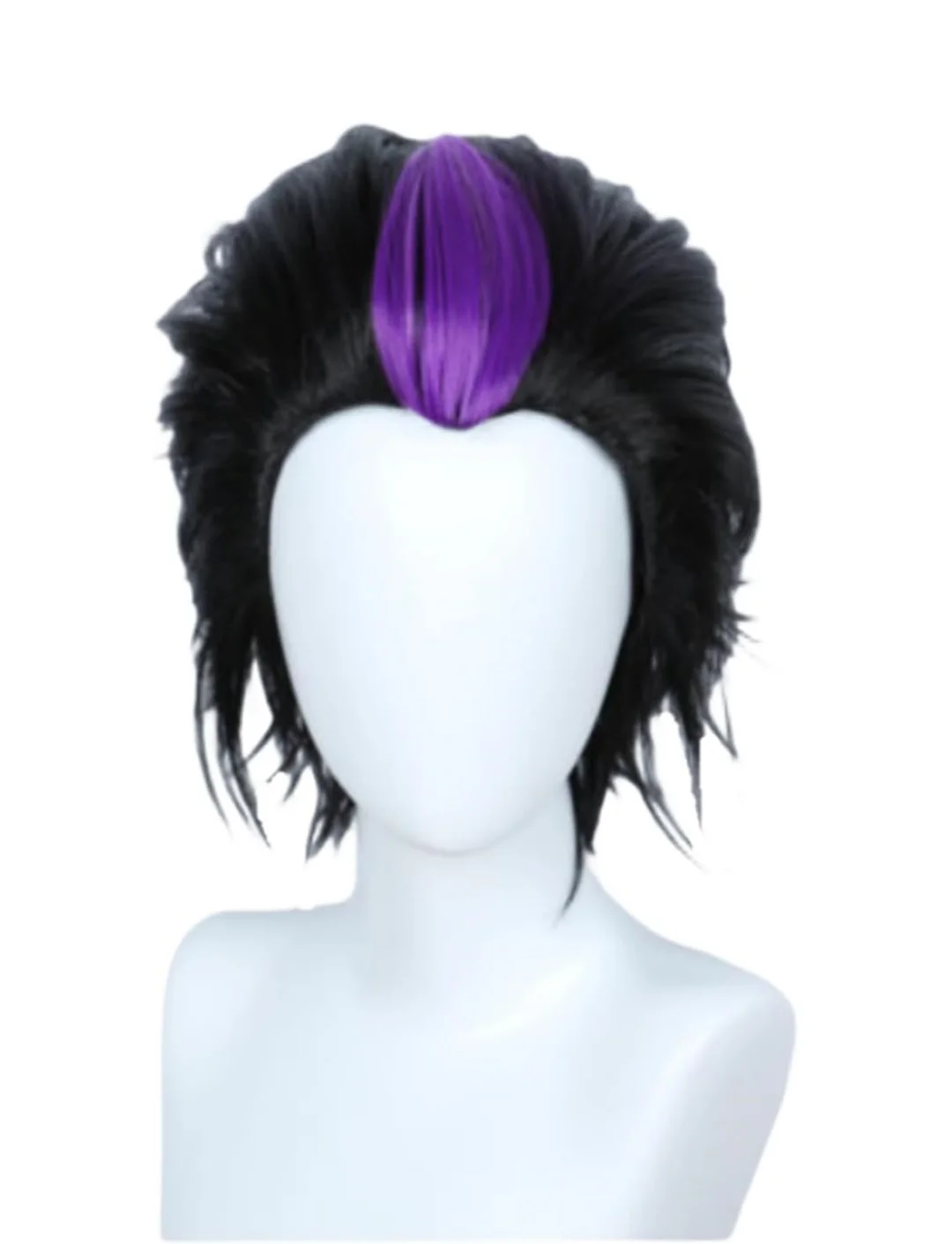 Anime Eridan Ampora wig black mixed purple cosplay wig