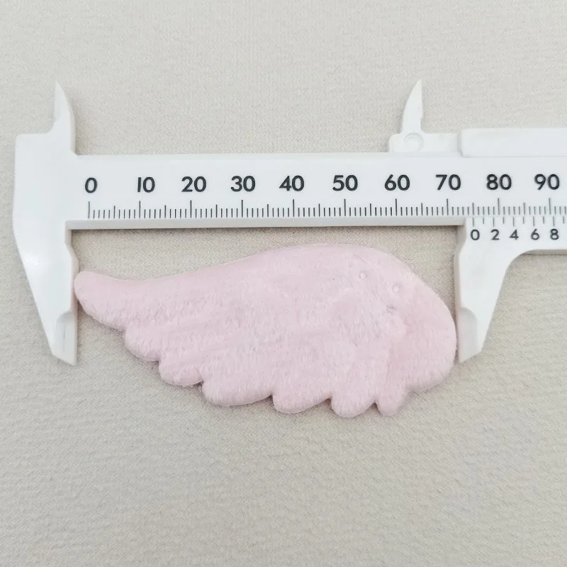 DIY Plush White Angel Wing Accessory for DIY Keychain 10pcs Wholesale Fluffy Pompom Wings Accessories for Jewelry Make