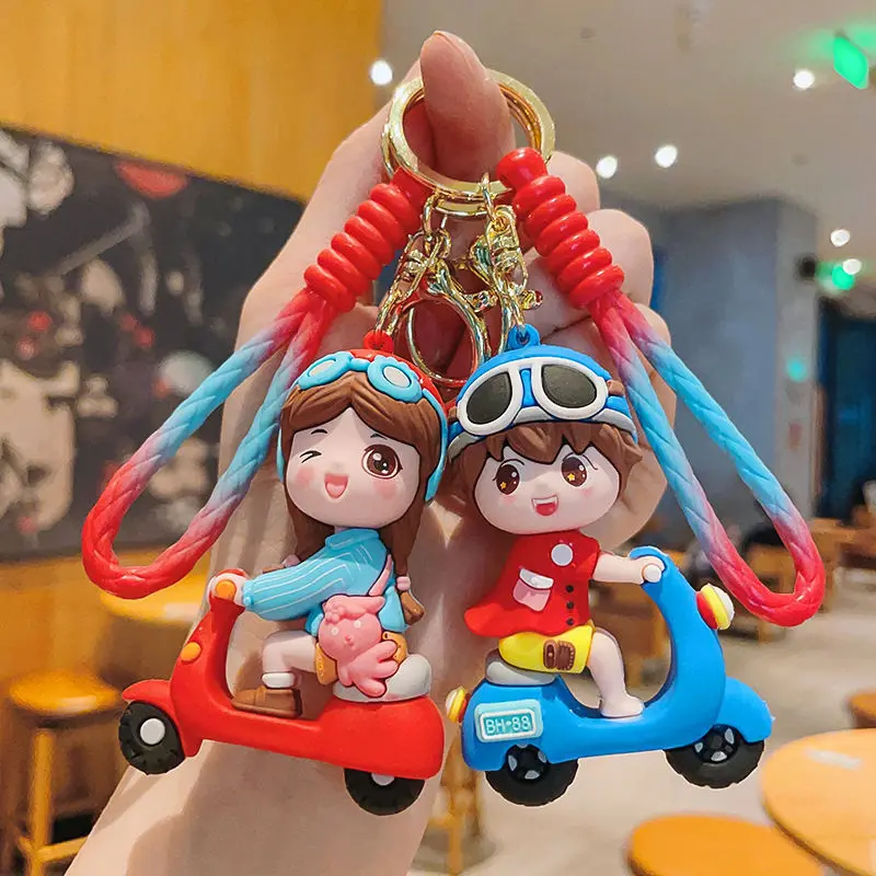 Creative Cartoon Foodie Red Panda Key Chain Pendant Couple Bag Car Pendant Key Chain Gift To Friends