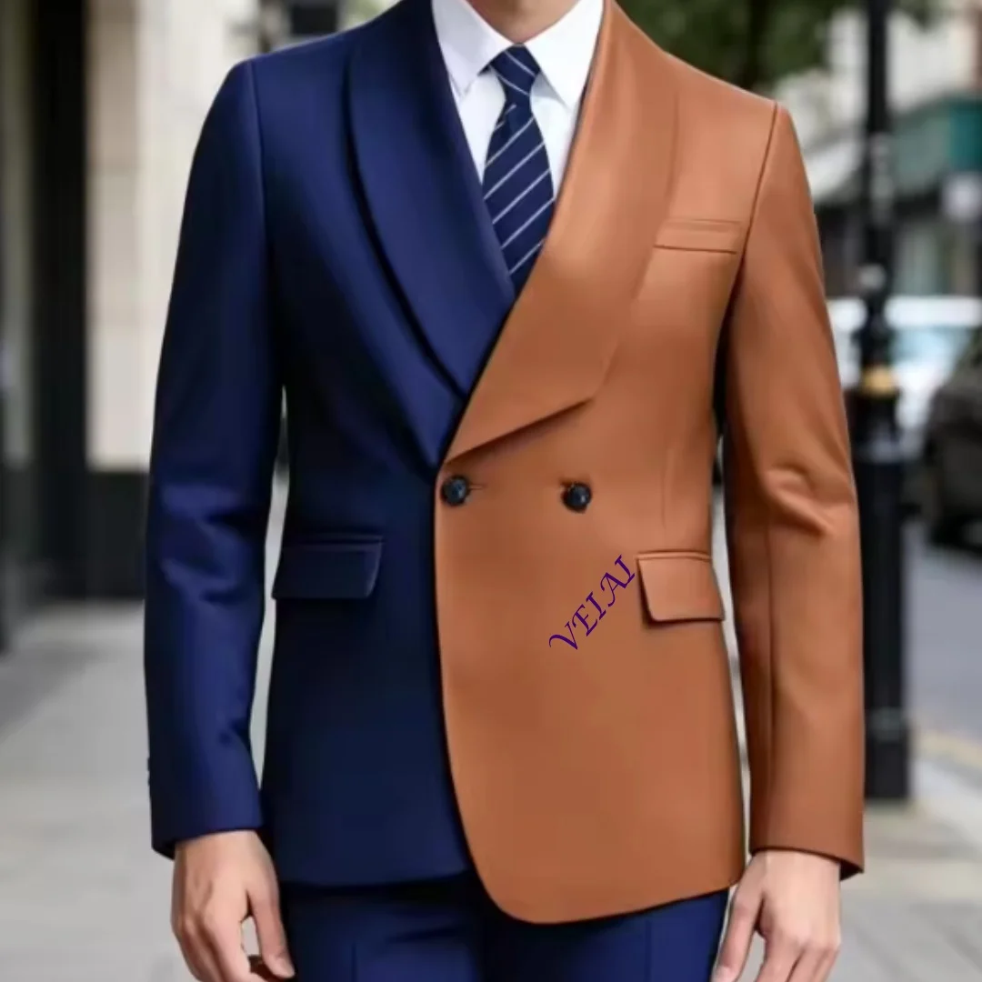 CustomizedSmart Casual Formal 3 Piece Men's Suits Streetwear Peaked Lapel Business Wedding Tuxedo Party Prom Male Suit Sets Cost