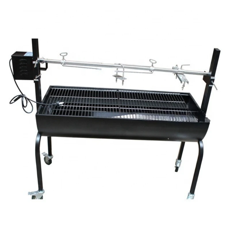 

Уличный угольный гриль BBQ Island Black Barrel Type с тележкой, работающий от баллона высокого давления