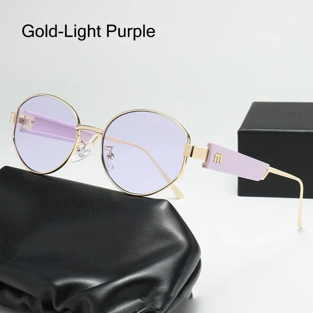 

Роскошные солнцезащитные очки в круглой металлической оправе с защитой от ультрафиолета, очки премиум-класса Y2K, очки в маленькой оправе, пляжная/путешественная/уличная одежда