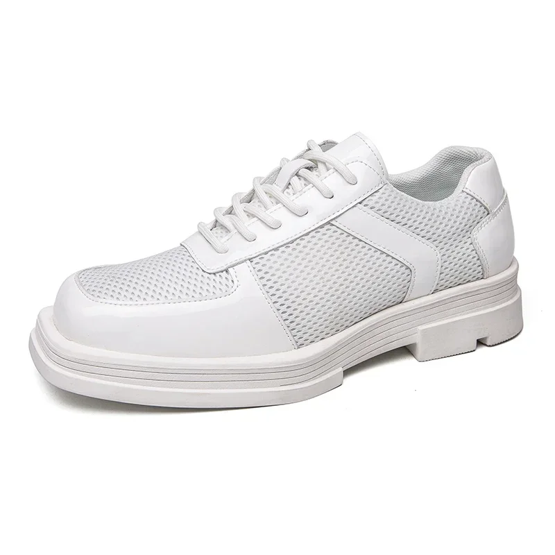 

Мужская мотоциклетная новая модная трендовая повседневная кожаная обувь, удобная, дышащая и универсальная мужская обувь