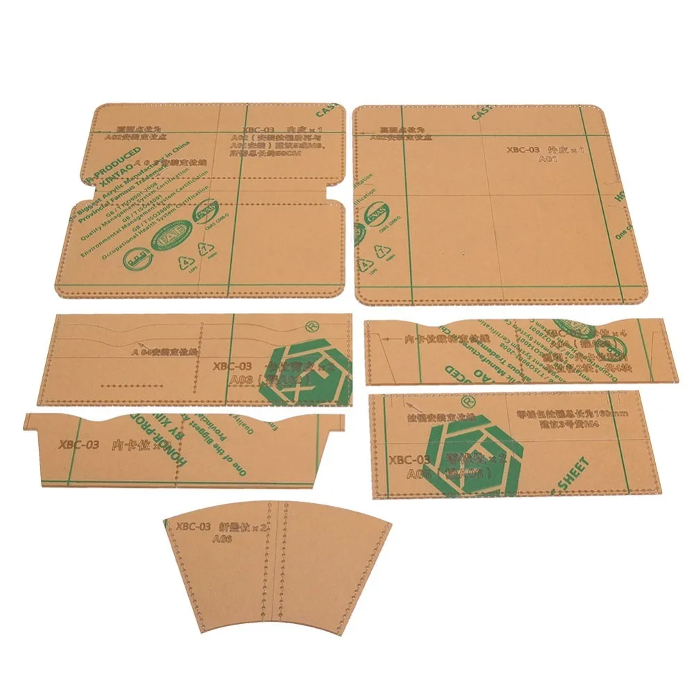 

Шаблон для изготовления кошельков XBC-03: Прозрачный акриловый шаблон для создания кошельков на молнии, прочный и четкий шаблон для создания кошельков.