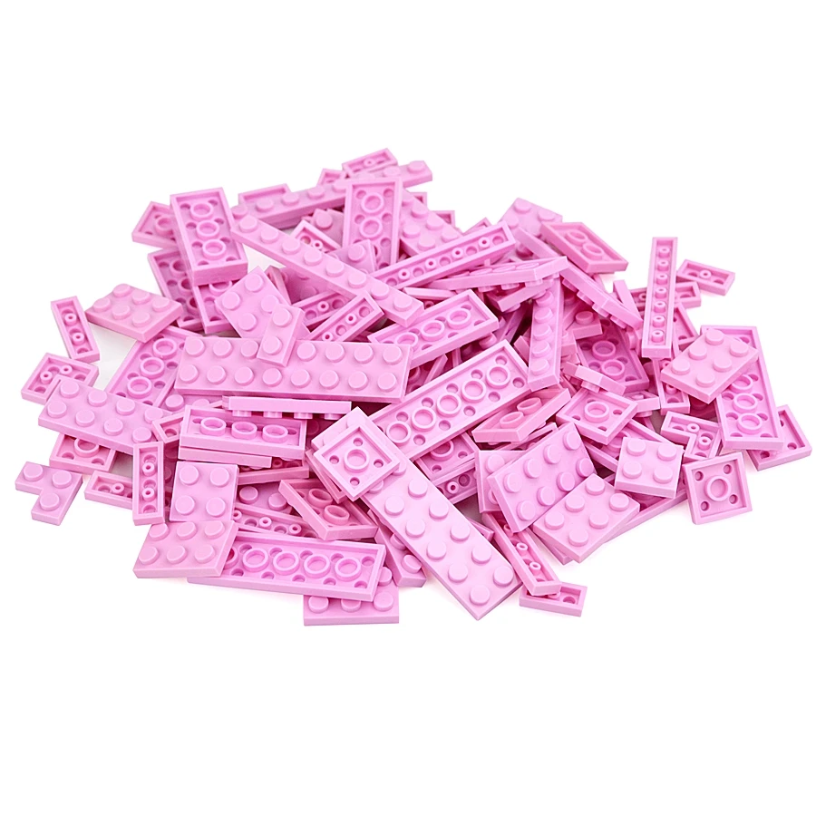 100pcs bulk teile dünne ziegel 11 größe gemischt 15 farbe bausteine figuren moc modell pädagogisches bau spielzeug für kind geschenk