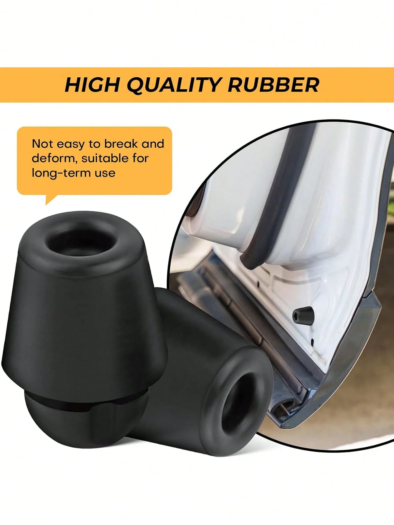 10 шт. универсальная резиновая защита дверей автомобиля, защита края для переднего/заднего шумоподавления, противоударный бампер, автомобильные демпферы, буферный аксессуар