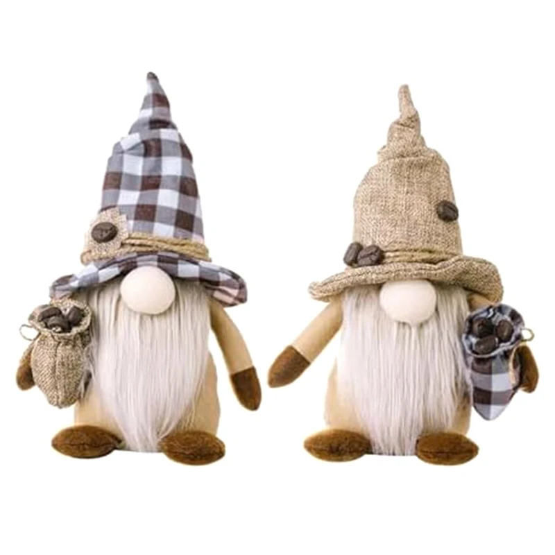 

2PCS Gnomes Plush Doll Christmas Decorations Housewarming Gift Home Office Farmhouse