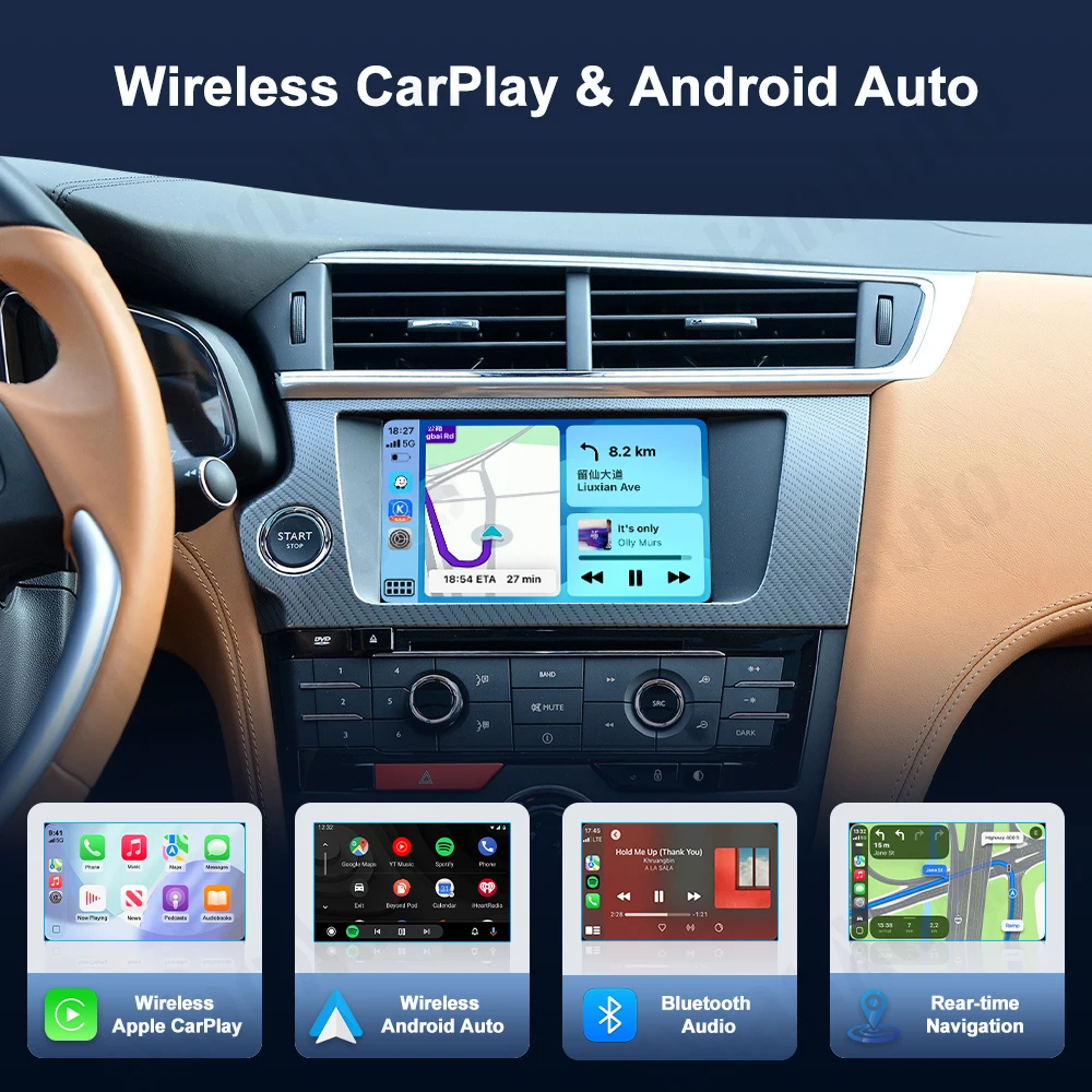 IMANAUTO Wireless Carplay Android Auto Module For Peugeot 208 308 508 3008 Citroen C4 DS3 DS4 DS5 SMEG MRN Mirror Link