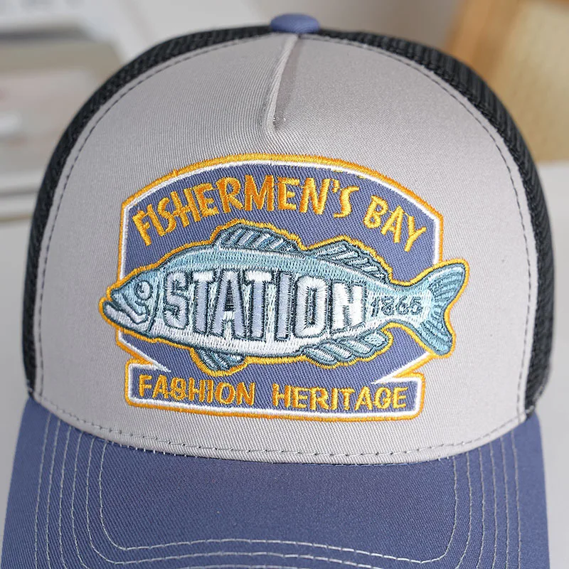 Amerikanischen Stil Mesh Baseball Kappe Frühling Sommer Ausflug Atmungsaktive Radfahren Kappe Für Frauen Mode Freizeit Trucker Hut Für Männer