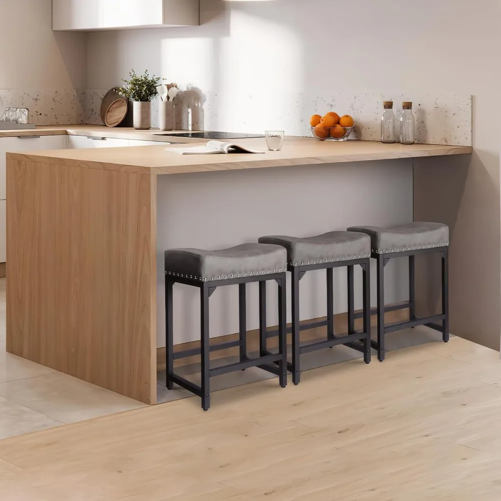 Counter-Ensemble de 4 tabourets de bar pour Kitchen Island, 24 pouces