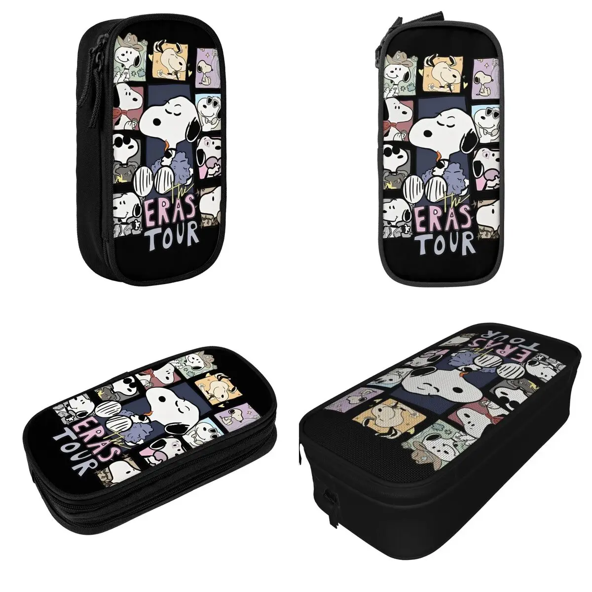 Peanuts Snoopy The Eras Tour Pencil Cases New Pen Box Bags Student Big Capacity Students School Zipper Pencilcases