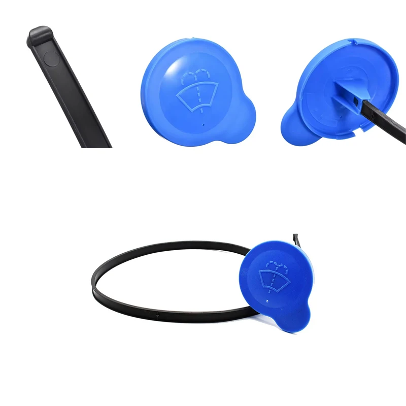 1Pc Car Wiper Fluid Reservoir Cleaner Cover Washer Bottle Cap 61cm Rope 28913-JD00A for Nissan Qashqai J10 J11 Dualis Almera N16 view 3