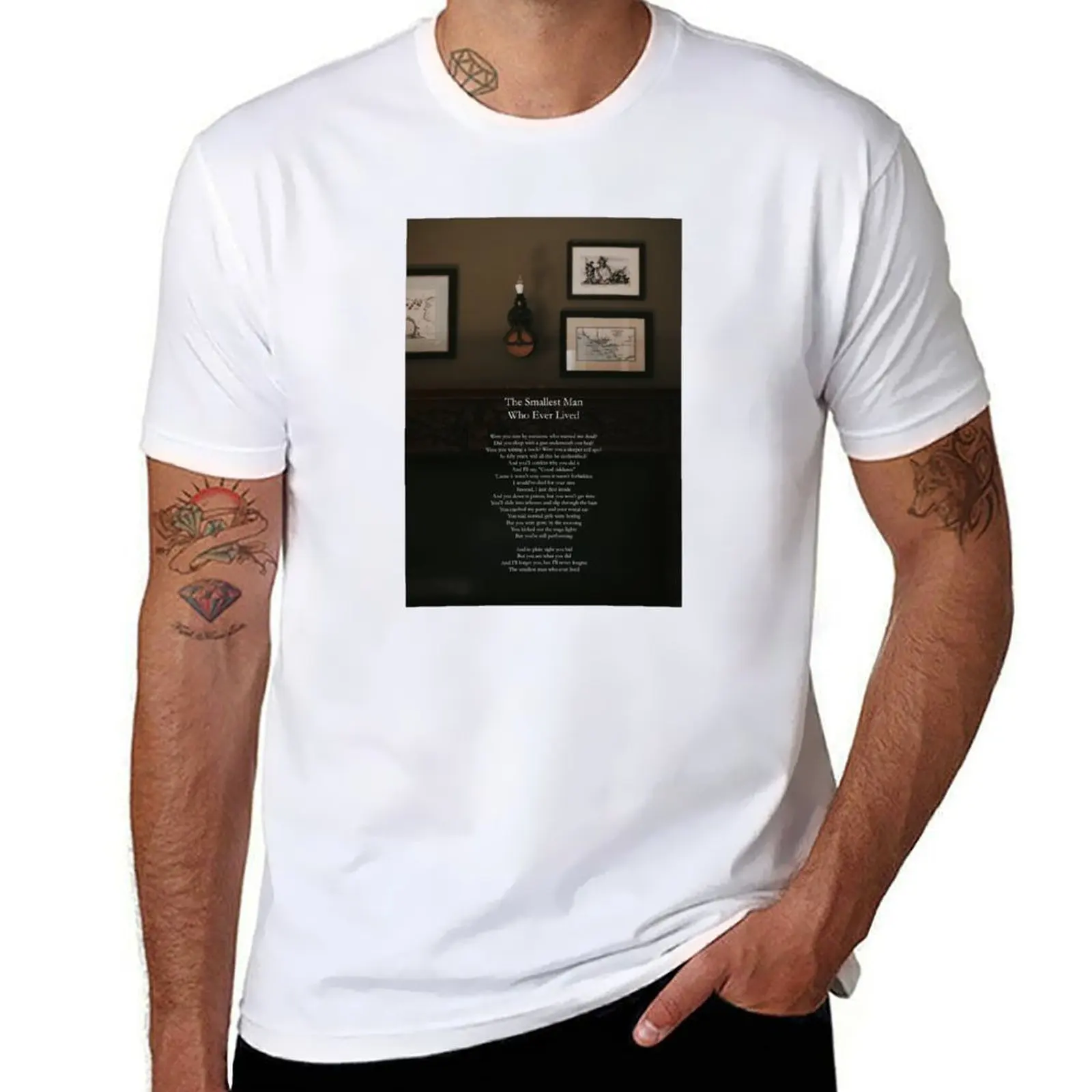 

T-Shirt Smallest man The - Photography Who t shirt The print shirts t graphic Tortured custom Ever Lived Department Man