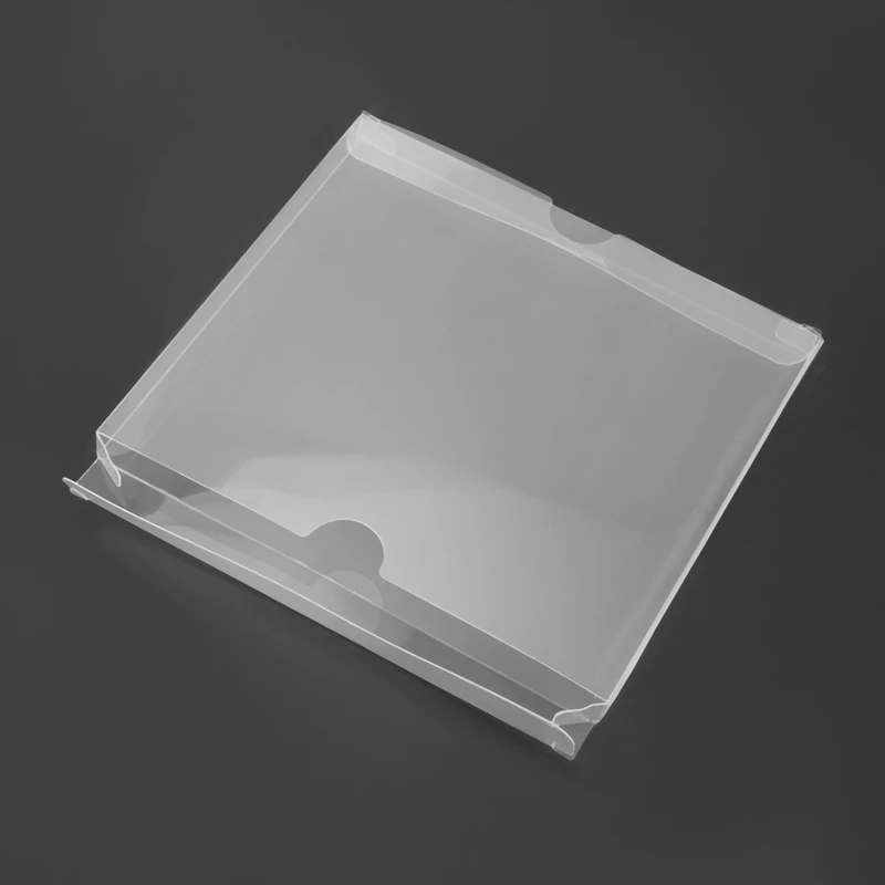Clear CD Display Box Single Music CD Card Storage Protective Case Album Dust Cover