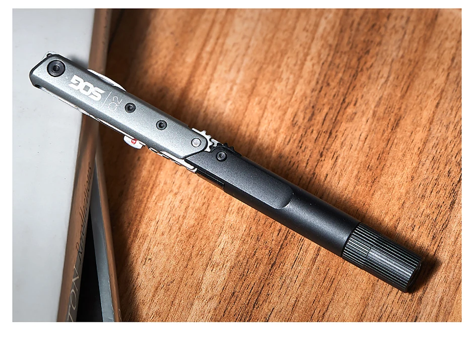 SOG BATON Q2 4 in 1 Multifunctional Tactical Pen Mini Pocket Tools EDC Compact Multi-Tool LED Flashlight Outdoor Survival Tools