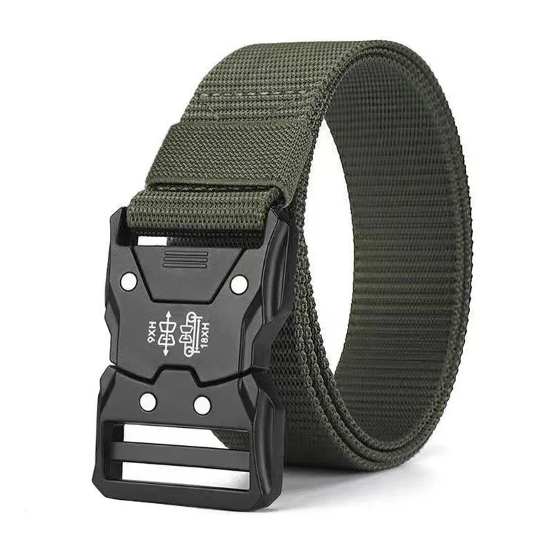 Męski taktyczny pas nylonowy Outdoor Military Training Canvas Belt Casual Sports Workwear Pants Belt