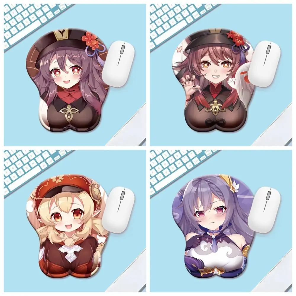 Mouse Pad 3D Stereo Anime 3D Mouse Pad Beauty Chest Bobo Series 3D Breast Mousepad Anime Comfortable Mouse Mat Laptops