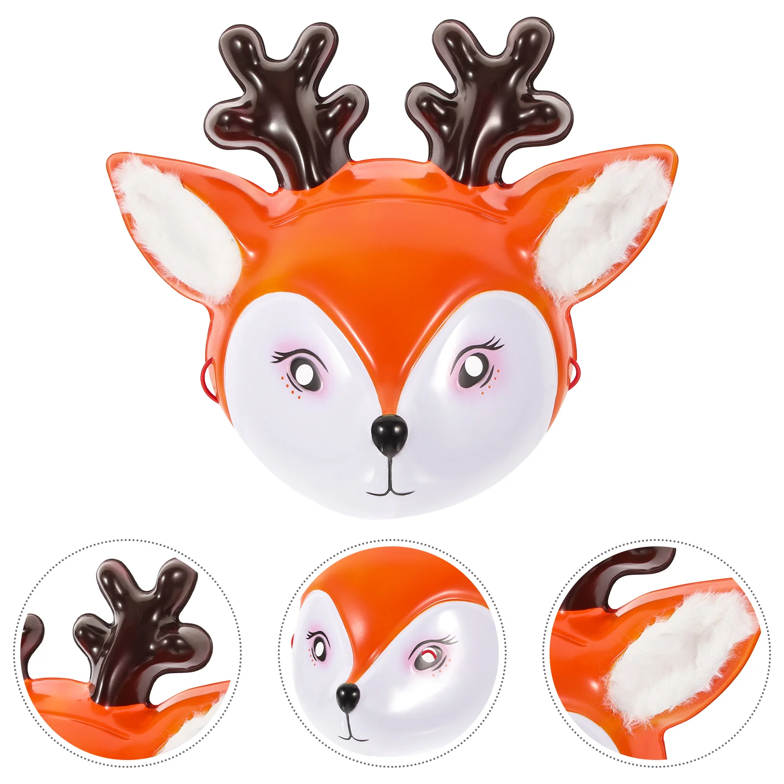 

Deer Head Mask Cosplay Costume Animal Halloween Costumes Plastic Felt Funny Animals Masks