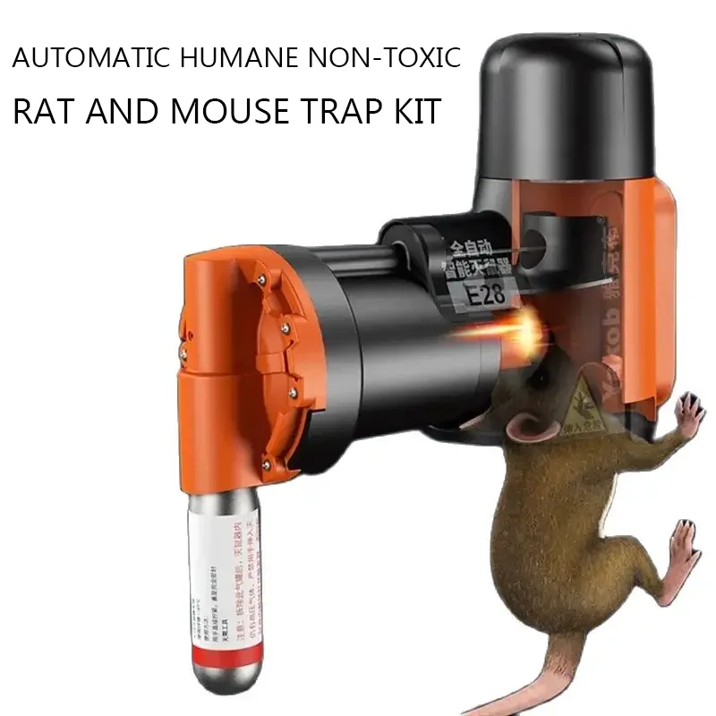 Automatic Humane Non-Toxic Rat and Mouse Trap Kit Rat Mouse Multi-catch Trap Machine Without CO2 Cylinders