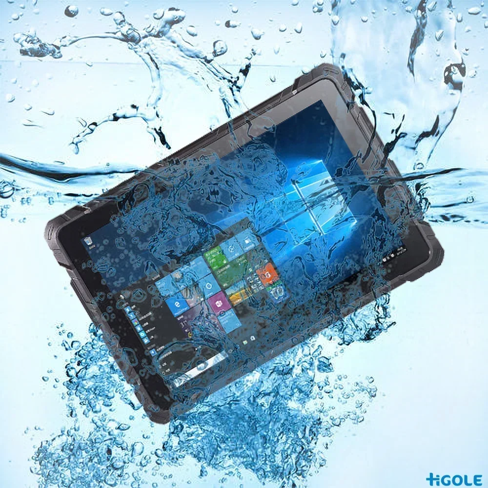 New Sunlight Readable 10 inch IP67 Waterproof NFC GPS Windows10 Industrial Rugged Tablet PC with Bardcode Scanner