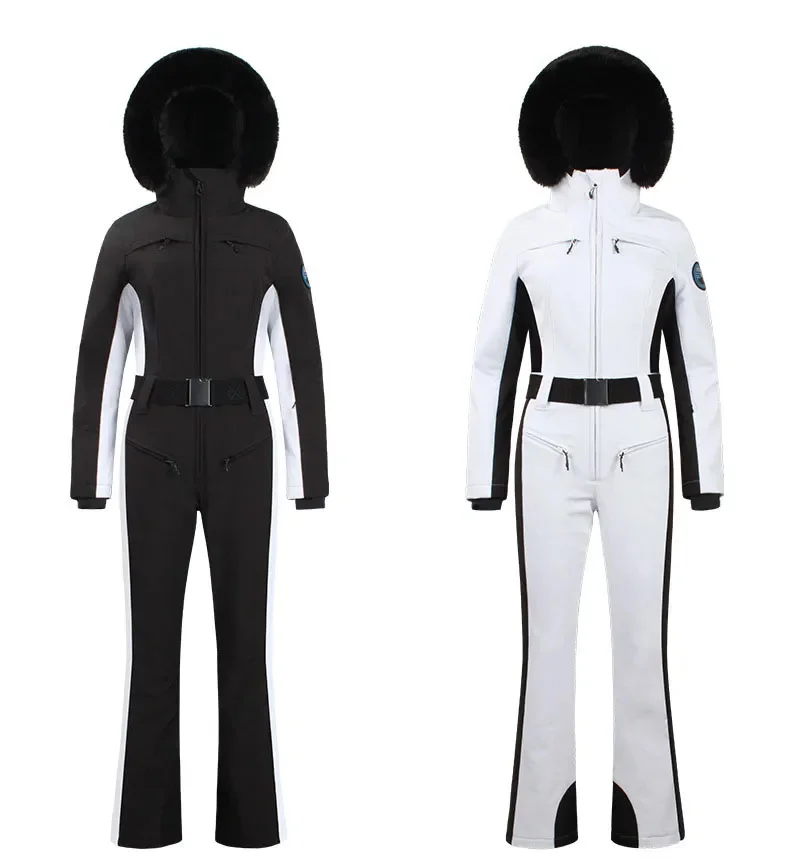 GSOU SCHNEE Einteiliger Skianzug Frauen Verdickung Snowboard Weibliche Overalls Winter Winddicht Wasserdicht Atmungsaktive Kleidung Skifahren – Detail 9