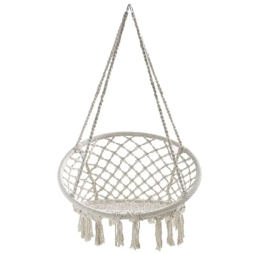 

Cotton Rope Woven Hanging Swing Chair Folding Outdoor Camping Hammock