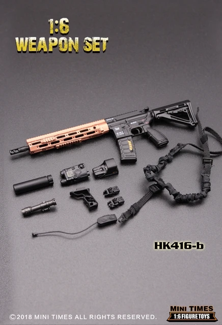 Mini Times Toys HK416 M4 Пластиковый Пистолет 1/6 | AliExpress