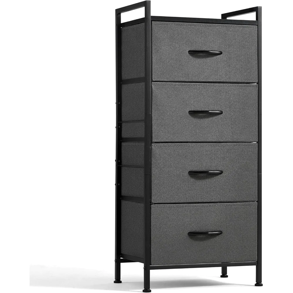 

4 Drawer Dresser for Bedroom, Tall Dressers Storage Drawers, Tower Organizer Unit for Hallway, Entryway, Closets