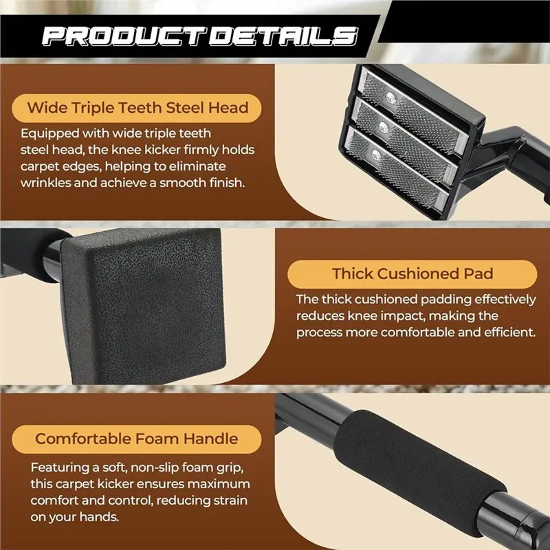 [A92P!】 Carpet Stretcher Tool Carpet Kicker Wrinkle Remover Carpet Support Carpet Tensioner