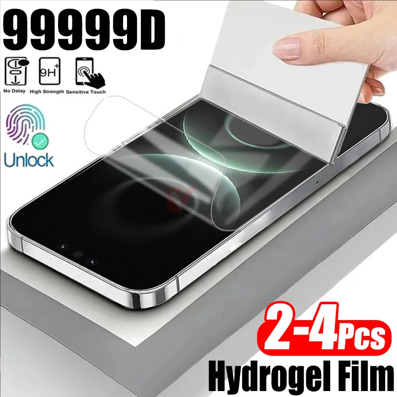 Película de hidrogel de silicona para Huawei Mate 80 Pro Max 80 RS Ultimate, Protector de pantalla para Huawei Mate 70 Air 70 60, película suave, 2-4 Uds.