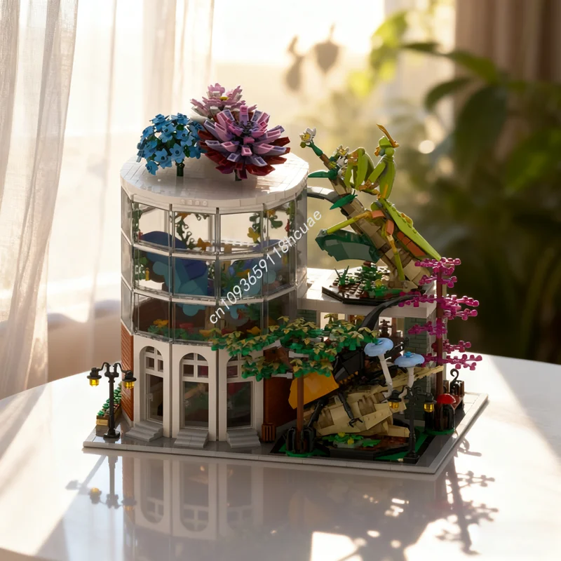 

2370 шт. MOC модульный ботанический музейный дисплей модель строительные блоки строительный рождественский подарок сборка игрушек DIY образование дети