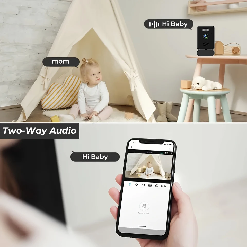 كاميرا داخلية لاسلكية HD 1080P كاميرا مراقبة للمنزل الذكي مع رؤية ليلية كاميرا مراقبة لاسلكية واي فاي كاميرا CCTV #6