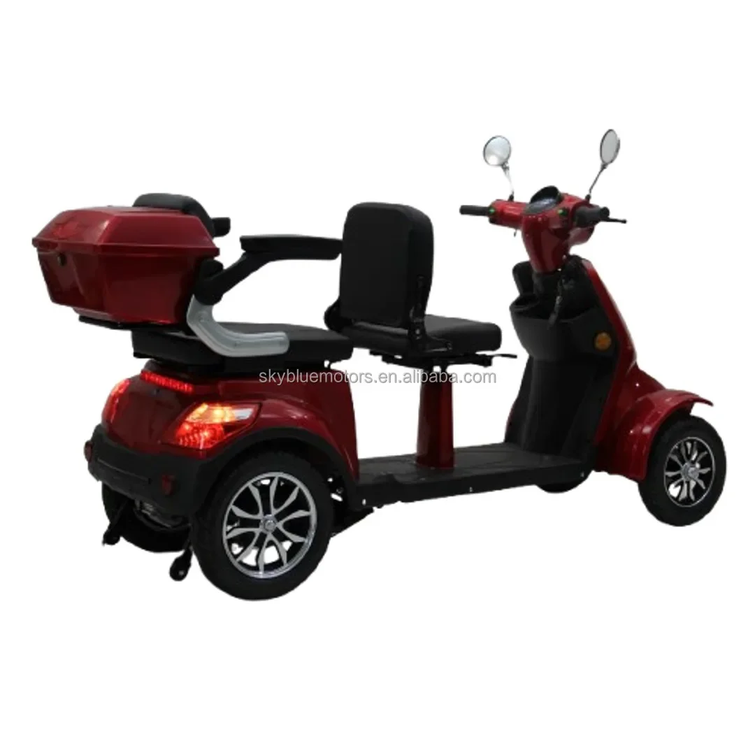 Factory Hot Selling Made in China Mobility Scooter Four Wheel Two-Seat Electric Motorcycle for the Elderly 1000W 25km /H for Adu
