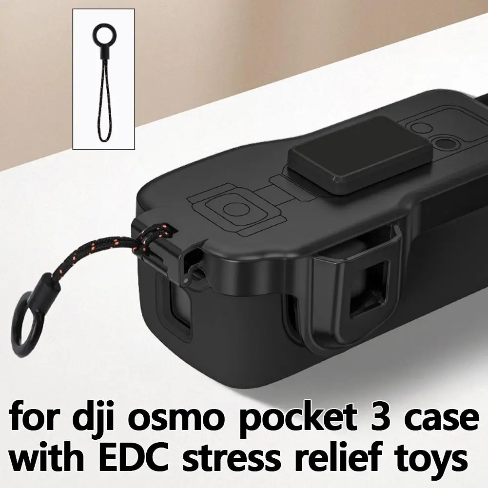 Защитный чехол для BRDRC для DJI OSMO POCKET 3, защитная пленка для экрана, наклонная крышка объектива, аксессуары, можно хранить фильтры Q2B1 Защитный чехол для BRDRC для DJI OSMO POCKET 3, защитная пленка для экрана, наклонная крышка объектива, аксессуары, можно хранить фильтры Q2B1