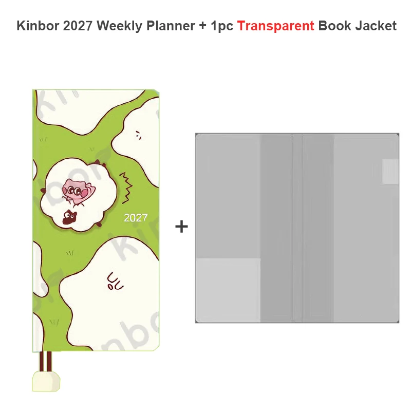 Kinbor 2027 Weekplanner Zakformaat notitieboekje Weekplan Kladblok Schema Planning Boeken Punch Efficiency Manual Dagelijks schrijven