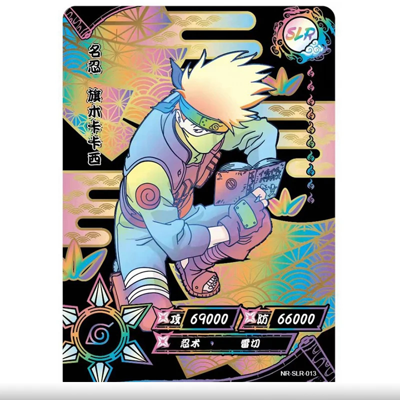 Anime Naruto Slr Card Hyuga Hinata Haruno Sakura Jiraiya Akimichi Choji New Game Collection Man Children's Toys Birthday Gifts